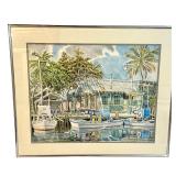 LLSTR - Paul Arsenault Signed Framed Original Watercolor Coastal Scene