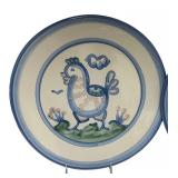 PTRY - Set of 5 Hand-Painted M. A. Hadley Farmhouse Dinner Plates