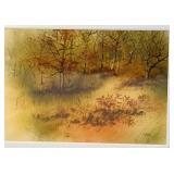 LLSTR - Framed Gerald Korte Original Watercolor Landscape