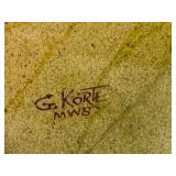 LLSTR - Framed Gerald Korte Original Watercolor Landscape