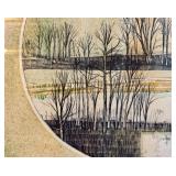 LLSTR - Vintage Framed Etching Print by Bill Ellingson - Earth Space