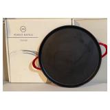 LLSTR - Mario Batali by Dansk 15-Inch Classic Enameled Cast Iron Pizza Pan Red