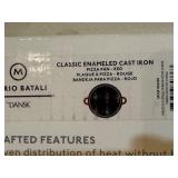 LLSTR - Mario Batali by Dansk 15-Inch Classic Enameled Cast Iron Pizza Pan Red