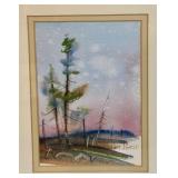 LLSTR - Pair of Framed Gerald Korte Original Watercolor Paintings