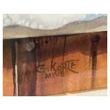 LLSTR - Framed Original Watercolor by Gerald Korte