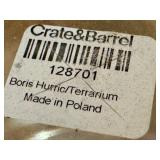 Crate & Barrel Boris Glass Hurricane Terrarium