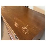 LLBR - Vintage Davis Cabinet Company Chambord Walnut Chest on Chest