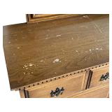 LLBR - Vintage Davis Cabinet Company Chambord Walnut Chest on Chest