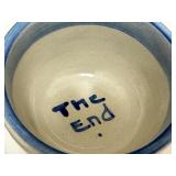 PTRY - M.A. Hadley Pottery Country Scene Teapot with 8 Teacups Hand-Painted