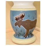 LLBR - Stoneware Moose Table Lamp with Shade