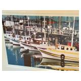 LLBR - Professionally Framed David Matthew Photographic Print - Boats at Harbor