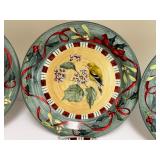 Lenox Winter Greetings Everyday Plate Set with Songbird Designs by Catherine McClung