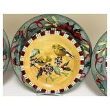 Lenox Winter Greetings Everyday Plate Set with Songbird Designs by Catherine McClung