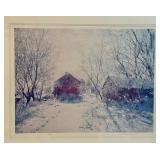 LLSTR - Framed Limited Edition Print New Fallen Snow by Richard Thompson