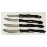 Set of 4 Cutco Kitchen Knives with Black Handles