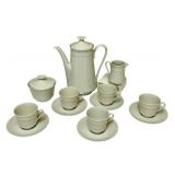 PTRY - Vintage Bareuther Bavaria Demitasse Tea Set, German Porcelain, 13 Pieces