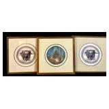 LLSTR - Set of 3 Signed Moses Buckley Framed Prints