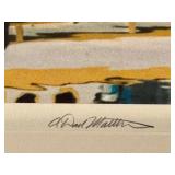 LLBR - David Matthew Signed Photographic Print Geese on Lake, Professionally Framed