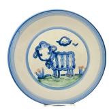 PTRY - Set of 4 M.A. Hadley Pottery 11-Inch Dinner Plates Hand Painted
