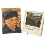 DN - Collection of 3 Art Books: Van Gogh, The History of Impressionism, Impressionism Selections Museum