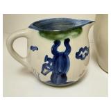 PTRY - M.A. Hadley Pottery Syrup Pitcher, Juice Pitcher, and Mug Set