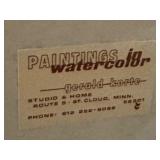 LLSTR - Framed Original Watercolor Landscape by Gerald Korte