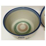 PTRY - M.A. Hadley Pottery Covered Dish with Cow Motif