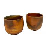 PTRY - Pair of Richard Bresnahan Wood-Fired Pottery Cups