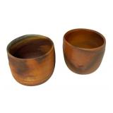 PTRY - Pair of Richard Bresnahan Wood-Fired Pottery Cups