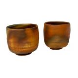 PTRY - Pair of Richard Bresnahan Wood-Fired Pottery Cups