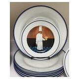 PTRY - Williams-Sonoma Chef Series Plate Set - 12 Dinner Plates and 11 Salad Plates "Chef Christian"
