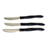 PTRY - Set of 3 Cutco 1759 KE Serrated Steak Knives with Black Handles