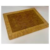 PTRY - 15" x 12" End Grain Wood Cutting Board, 1.5" Thick