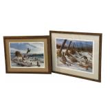 LLSTR - Pair of Framed Limited Edition Pheasant Prints by Kevin Daniel and Terry Redlin