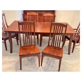 DR - Handcrafted Amish Mission Dining Table by Noah Bontrager with 8 Chairs