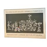 MBR - Jean Dubuffet 1974 Art Poster "Le Libre Échange" - Museum of Art Carnegie Institute Pittsburgh
