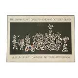 MBR - Jean Dubuffet 1974 Art Poster "Le Libre Échange" - Museum of Art Carnegie Institute Pittsburgh