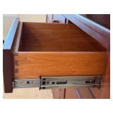 DR - Lighted Solid Wood China Hutch Buffet Cabinet