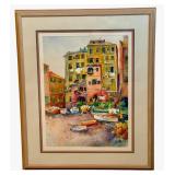 MBR - Original Framed Rose Edin Watercolor