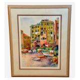 MBR - Original Framed Rose Edin Watercolor