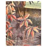 MBR - Gerald Korte Original Watercolor Painting with Window and Vines, Framed