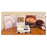 K - Collection of 6 French Cookbooks with Tartlet Pan Set