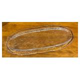 K - Scandinavian Glass Tray with 2 Candle Holders