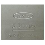 PTRY - Set of 4 OXO Glass Food Storage Containers with Teal Lids