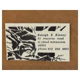 LL - Raleigh E Kinney Framed Watercolor Landscape Painting