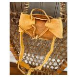 K - Pair of Northwoods Brand Vintage Wooden Snowshoes 26 Inch Pre-Owned