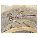 PTRY - Richard Bresnahan, Potter in Residence at St Johns University Crafted Lidded Pottery Bowl with Floral Motif