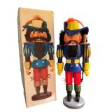 D - Vintage Erzgebirge Blue Buccaneer Nutcracker with Original Box