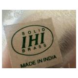 K - Set of 6 Silver Colored Solid Brass Candle Holders 2.5 Inch