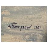 LLO - Richard Thompson Signed Limited Edition Print Autumn Lake Scene